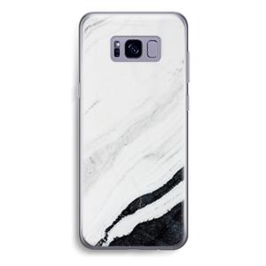 CaseCompany Elegante marmer: Samsung Galaxy S8 Plus Transparant Hoesje