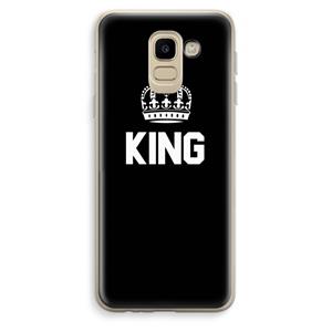 CaseCompany King zwart: Samsung Galaxy J6 (2018) Transparant Hoesje