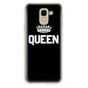 CaseCompany Queen zwart: Samsung Galaxy J6 (2018) Transparant Hoesje
