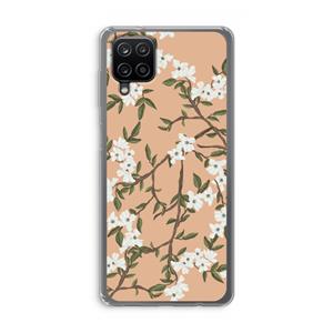 CaseCompany Blossoming spring: Samsung Galaxy A12 Transparant Hoesje