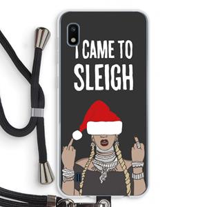 CaseCompany Came To Sleigh: Samsung Galaxy A10 Transparant Hoesje met koord