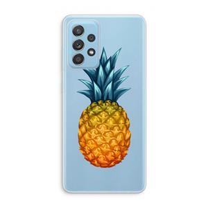CaseCompany Grote ananas: Samsung Galaxy A73 Transparant Hoesje