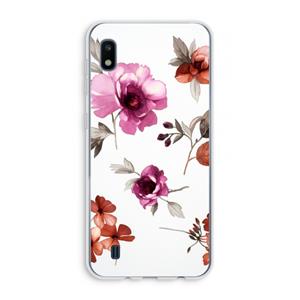 CaseCompany Geschilderde bloemen: Samsung Galaxy A10 Transparant Hoesje