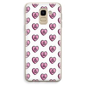 CaseCompany GIRL POWER: Samsung Galaxy J6 (2018) Transparant Hoesje