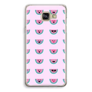 CaseCompany Smiley watermeloenprint: Samsung Galaxy A5 (2016) Transparant Hoesje