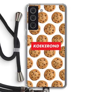 CaseCompany Koekerond: Samsung Galaxy S21 FE Transparant Hoesje met koord