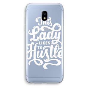 CaseCompany Hustle Lady: Samsung Galaxy J3 (2017) Transparant Hoesje