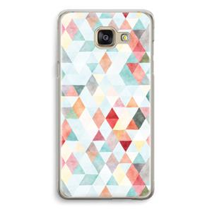CaseCompany Gekleurde driehoekjes pastel: Samsung Galaxy A5 (2016) Transparant Hoesje