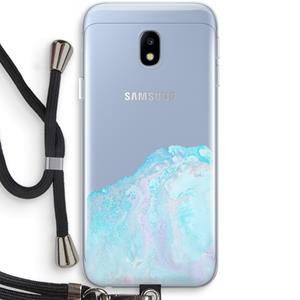 CaseCompany Fantasie pastel: Samsung Galaxy J3 (2017) Transparant Hoesje met koord