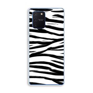 CaseCompany Zebra pattern: Samsung Galaxy Note 10 Lite Transparant Hoesje