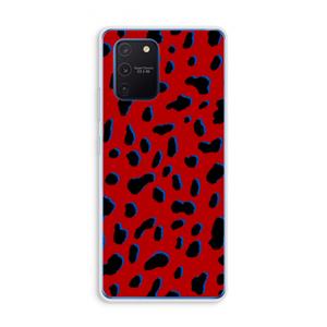 CaseCompany Red Leopard: Samsung Galaxy Note 10 Lite Transparant Hoesje