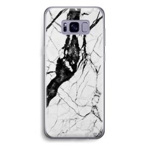 CaseCompany Witte marmer 2: Samsung Galaxy S8 Plus Transparant Hoesje