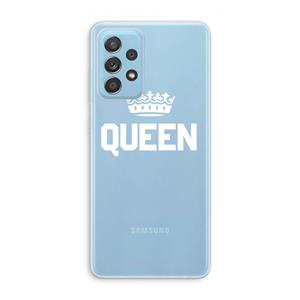 CaseCompany Queen zwart: Samsung Galaxy A73 Transparant Hoesje