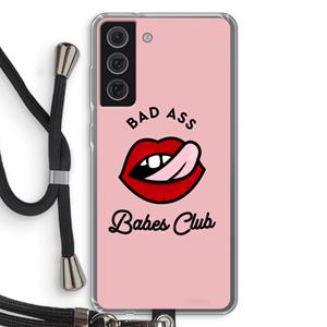 CaseCompany Badass Babes Club: Samsung Galaxy S21 FE Transparant Hoesje met koord