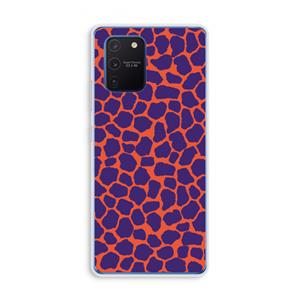 CaseCompany Purple Giraffe: Samsung Galaxy Note 10 Lite Transparant Hoesje