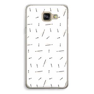CaseCompany Hipster stripes: Samsung Galaxy A5 (2016) Transparant Hoesje