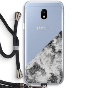 CaseCompany Onweer: Samsung Galaxy J3 (2017) Transparant Hoesje met koord