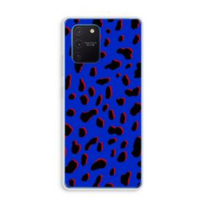 CaseCompany Blue Leopard: Samsung Galaxy Note 10 Lite Transparant Hoesje