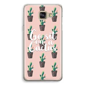 CaseCompany Cactus quote: Samsung Galaxy A5 (2016) Transparant Hoesje