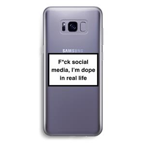 CaseCompany I'm dope: Samsung Galaxy S8 Plus Transparant Hoesje