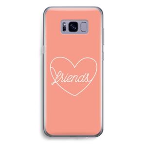 CaseCompany Friends heart: Samsung Galaxy S8 Plus Transparant Hoesje