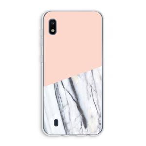CaseCompany A touch of peach: Samsung Galaxy A10 Transparant Hoesje
