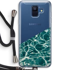 CaseCompany Weerkaatsing water: Samsung Galaxy A6 (2018) Transparant Hoesje met koord