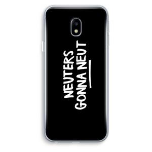 CaseCompany Neuters (zwart): Samsung Galaxy J3 (2017) Transparant Hoesje
