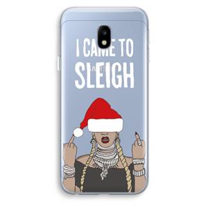 CaseCompany Came To Sleigh: Samsung Galaxy J3 (2017) Transparant Hoesje