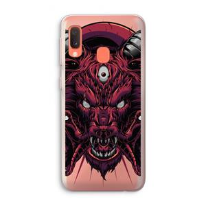 CaseCompany Hell Hound and Serpents: Samsung Galaxy A20e Transparant Hoesje
