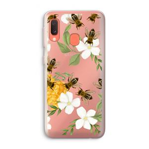 CaseCompany No flowers without bees: Samsung Galaxy A20e Transparant Hoesje