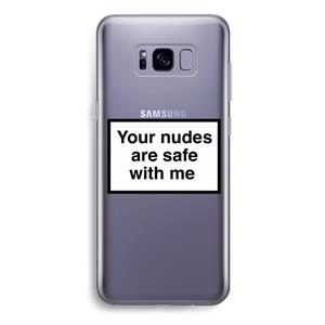 CaseCompany Safe with me: Samsung Galaxy S8 Plus Transparant Hoesje