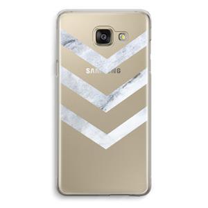 CaseCompany Marmeren pijlen: Samsung Galaxy A5 (2016) Transparant Hoesje