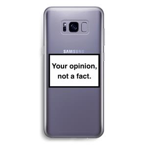 CaseCompany Your opinion: Samsung Galaxy S8 Plus Transparant Hoesje