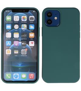 Lunso Softcase hoes - iPhone 12 Mini - Army Groen
