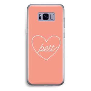 CaseCompany Best heart: Samsung Galaxy S8 Plus Transparant Hoesje