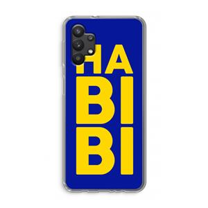 CaseCompany Habibi Blue: Samsung Galaxy A32 5G Transparant Hoesje