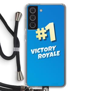 CaseCompany Victory Royale: Samsung Galaxy S21 FE Transparant Hoesje met koord