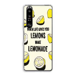 CaseCompany Lemonade: Sony Xperia 1 III Transparant Hoesje
