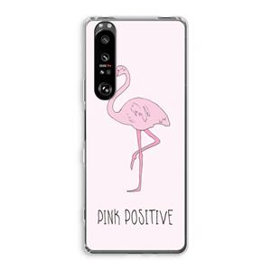 CaseCompany Pink positive: Sony Xperia 1 III Transparant Hoesje
