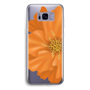 CaseCompany Orange Ellila flower: Samsung Galaxy S8 Plus Transparant Hoesje