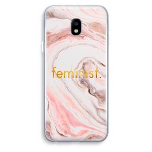 CaseCompany Feminist: Samsung Galaxy J3 (2017) Transparant Hoesje