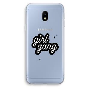 CaseCompany Girl Gang: Samsung Galaxy J3 (2017) Transparant Hoesje