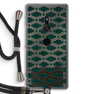 CaseCompany Moroccan tiles: Sony Xperia XZ2 Transparant Hoesje met koord