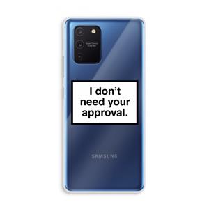 CaseCompany Don't need approval: Samsung Galaxy Note 10 Lite Transparant Hoesje