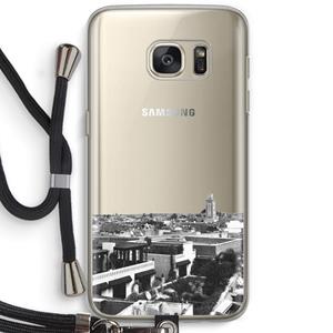 CaseCompany Marrakech Skyline : Samsung Galaxy S7 Transparant Hoesje met koord