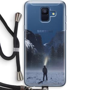 CaseCompany Wanderlust: Samsung Galaxy A6 (2018) Transparant Hoesje met koord