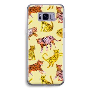 CaseCompany Cute Tigers and Leopards: Samsung Galaxy S8 Plus Transparant Hoesje