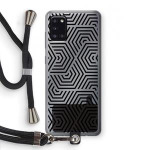 CaseCompany Magic pattern: Samsung Galaxy A31 Transparant Hoesje met koord