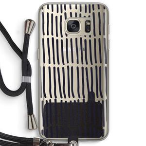 CaseCompany Moroccan stripes: Samsung Galaxy S7 Transparant Hoesje met koord